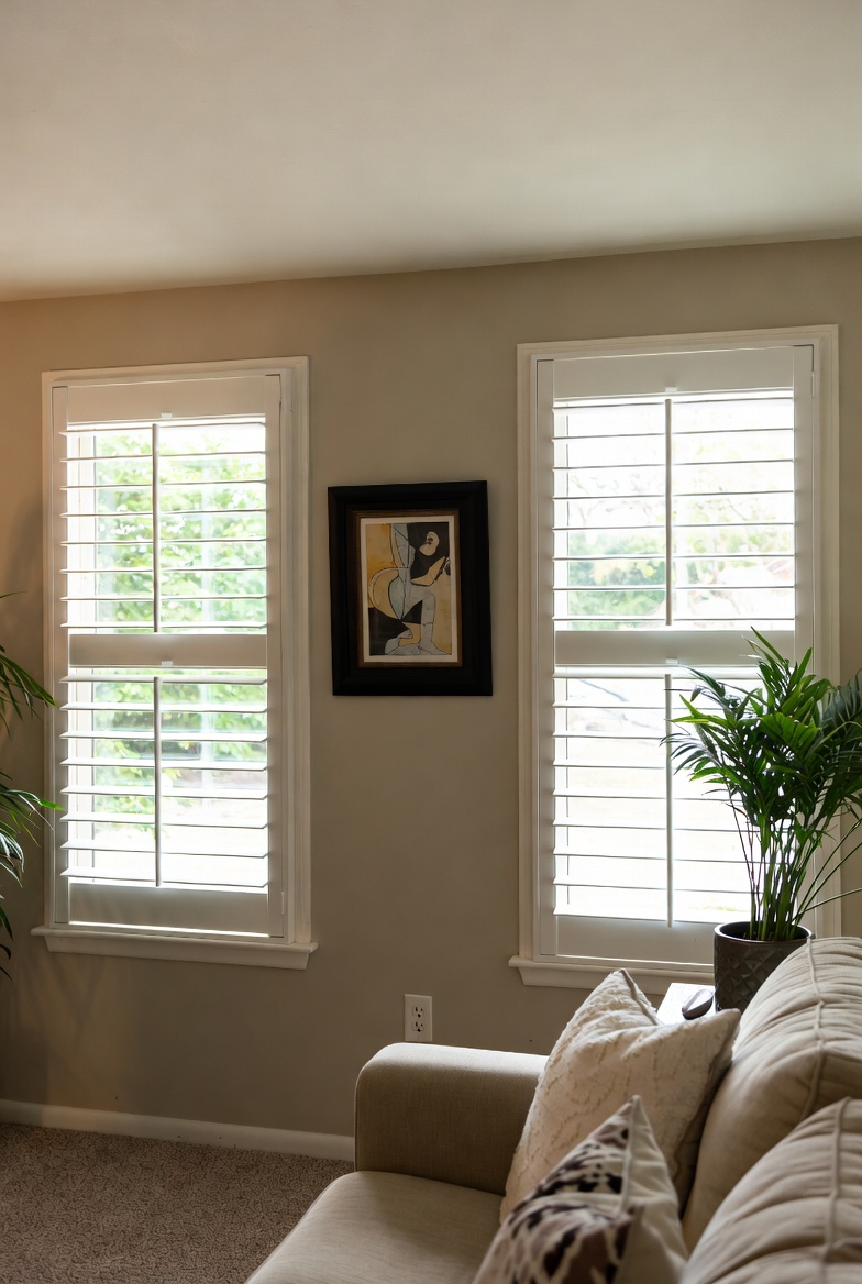 Shutters in living room